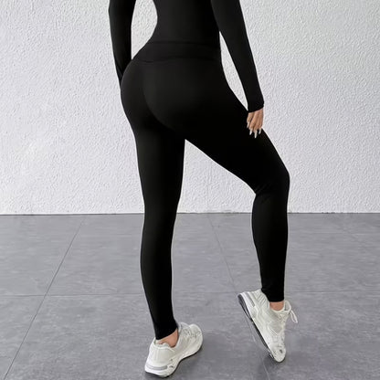 2Pc Zipper Gym Suit for Girls and Women